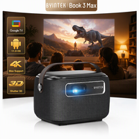 Projecteur portable à batterie 4K BYINTEK R20 Max pour l'enseignement mobile, la formation, les présentations scolaires, projecteur intelligent DLP à mise au point automatique