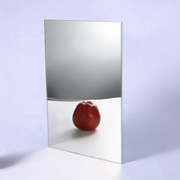 Panneau mural décoratif en plastique flexible adhésif, miroir acrylique découpé couleur argent de haute qualité, écologique et certifié CE