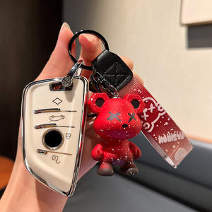 Convient à <span class=keywords><strong>BMW</strong></span> Série 3 320li Keycase Série 5 530 X3 Étui de protection X1 Package <span class=keywords><strong>X2</strong></span> Buckle <span class=keywords><strong>Porte</strong></span>-clés haut de gamme pour hommes et femmes - Product Image 2