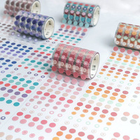 Pegatinas Acrílicas Transparentes de Doble Cara con Puntos Termoadhesivos, Cinta Decorativa Creativa para Manualidades, Índice de Cuentas a Mano