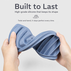 Bac à glaçons en silicone avec couvercle, empilable, 10 cavités, moule à glace long pour bouteille d'eau, aliments pour bébé, herbes, anti-odeur, qualité alimentaire - Product Image 3