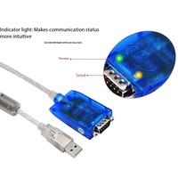 UT-890A 1.5M RS485 RS422 - USB Kablo Adaptörü, FTDI Yonga Seti, DB9 Erkek Konnektör, Örgülü Kılıf, PVC Kaplama, Bilgisayar Kullanımı İçin