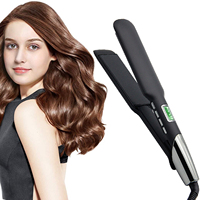 Lisseur et boucleur professionnel 2-en-1 MK-152 en céramique, 1 pouce, pour des cheveux lisses et sans dommages