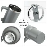 Lingyue logo personnalisé 40 oz 2.0 isotherme bouteille isotherme eau tasse à café gobelet avec paille