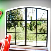 गर्म बेच इस्पात फंसाया खिड़कियां और दरवाजे आधुनिक ख़िड़की लोहे की खिड़की ग्रिल डिजाइन