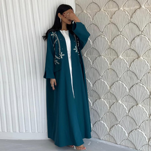 213 modeste moyen-orient <span class=keywords><strong>Aya</strong></span> femmes Robe musulmane brodé Cardigan Robe <span class=keywords><strong>Aya</strong></span> mode ethnique islamique vêtements <span class=keywords><strong>Aya</strong></span> femmes - Product Image 3