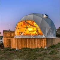 Tente dôme ronde personnalisée de 6m 7m 8m tente de luxe pour événement maison préfabriquée imperméable tente yourte mongole glamping