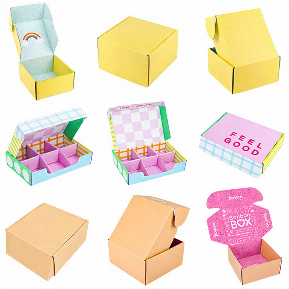 Cake Sample Box Hot Sale Customizable Biodegradable Folding Food Gift Box Glossy ...