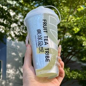 Custom logo 18oz 20oz 22oz pp Personalized <b>Plastic</b> <b>Cup</b> Milk Tea Cold <b>Drink</b> Coffee <b>Cup</b> Disposable <b>Plastic</b> <b>Cup</b> with Lids - Product Image 2