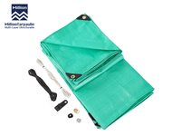 Bâche en PE MILLION 140 g/m² imperméable et robuste bleue pour la construction, l'agriculture, l'entrepôt, la protection des marchandises des camions