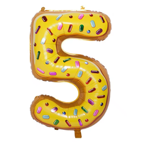 Ballon chiffre 40 pouces couleur pastel en aluminium Mylar pour hélium, décoration de fête d'anniversaire pour fille pour événement majeur