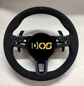 Volante Plano de Fibra de Carbono a <span class=keywords><strong>Precio</strong></span> de Fábrica para <span class=keywords><strong>Porsche</strong></span> Macan Panamera <span class=keywords><strong>Cayenne</strong></span> 911 718 991, Volante Personalizado - Product Image 3