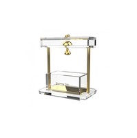 Ensemble Lucite Mayim Achronim - Cadeau Judaica - Personnalisé - Judaica en acrylique - Cadeau juif pour Shabbat, Rosh Hashanah, Sukkot - Décoration de table de luxe