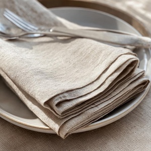 Monogram Custom Design 100% <b>Linen</b> Scalloped Embroidered Edge <b>Table</b> <b>Cloth</b> Napkin Placemat Dining - Product Image 5