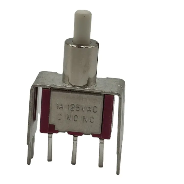 P8701-NCQ-S20-H 1A 125VAC 28VDC Red switch toggles SPDT on-mom