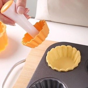 Juego de tamper para tartas, tamper para galletas con forma de flor, antiadherente, apto para alimentos, reutilizable, desmontable, herramienta para hornear pasteles y repostería, molde para tartaletas de huevo - Product Image 6