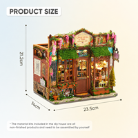 Maison miniature DIY, magasin de curiosités de conte de fées, version basique, en métal et carton, avec éclairage LED, boîte de présentation, puzzle 3D, décoration d'intérieur, cadeau