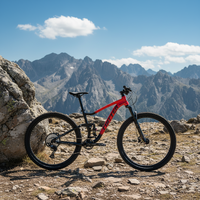 Vélo de montagne professionnel 29 pouces à suspension intégrale, 12 vitesses, frein hydraulique, fourche 120 mm, axe traversant Boost, cadre en aluminium confortable