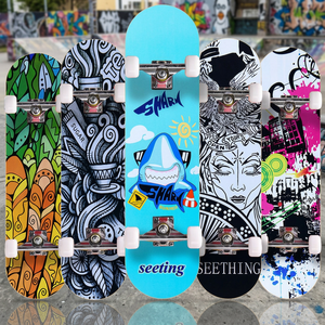 3108 Skateboard Professionale a Quattro Ruote per Principianti, Longboard Double Rocker per Adulti e Bambini, Taglia M, Scegli il Colore - Product Image 3