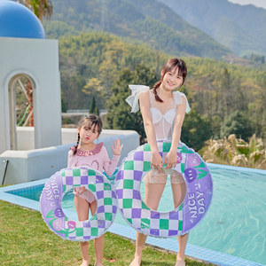 Anneau de natation à paillettes de mode épaississement adulte et anneau de natation gonflable bouée de sauvetage en eau - Product Image 6