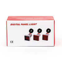 Indikator LED bulat 22mm, Voltmeter tampilan Digital Ampere voltase Meter dengan lampu Pilot