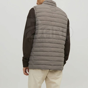 Chaleco acolchado de alta calidad para hombre con cuello mandarín, ropa de invierno transpirable, recién llegado, hecho a medida con MOQ bajo - Product Image 2