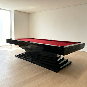โต๊ะพูลสมัยใหม่ ขนาด 9 ฟุต 8 ฟุต 7 ฟุต โต๊ะพูลอเมริกัน 9 ลูก โต๊ะบิลเลียดสำหรับครอบครัว ดีไซน์ทันสมัย พร้อมลิ้นชักและม้านั่ง - Product Image 1