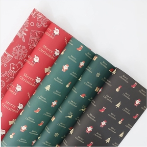 กระดาษห่อของขวัญแบบม้วน พิมพ์ลายคราฟท์ วัสดุเยื่อกระดาษ สำหรับห่อของขวัญคริสต์มาส ขายส่งและรับผลิตตามแบบ - Product Image 6