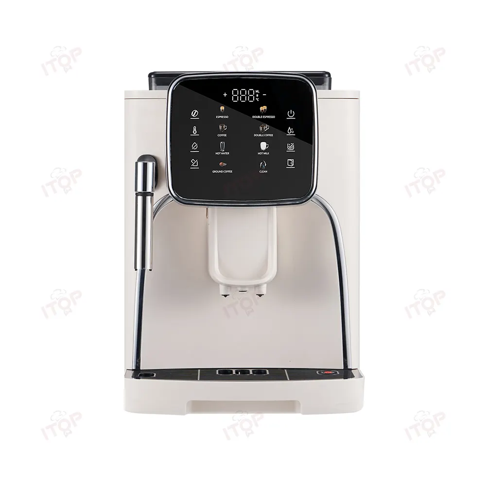 ماكينة القهوة الأوتوماتيكية بخاصية لوحة التحكم الذكية التي تعمل باللمس ويمكن استخدامها في المكتب والمنزل