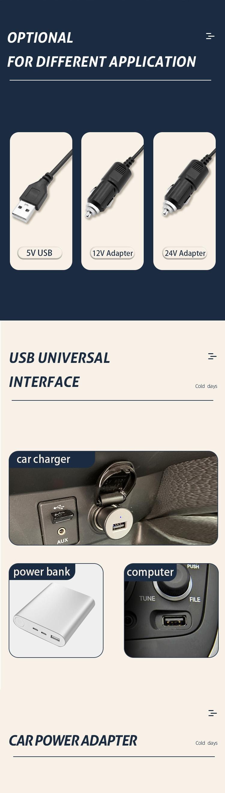 Original double head 12v car fan 24 volt fan auto accessories for