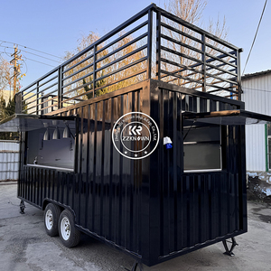 Café mobile moderne en conteneur préfabriqué à 2 étages avec escalier pour immeuble de bureaux et usage scolaire - Product Image 4