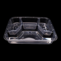 Boîte à lunch empilable en PP de qualité alimentaire avec plusieurs compartiments, couvercle transparent, anti-fuite, pour salades, nouilles, à emporter, restaurant, bureau