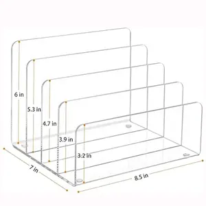 Scatola di file trasparente multiuso personalizzato di alta qualità e scatole di file in plastica a3