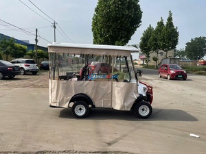 Carrito de Golf Eléctrico Clásico Homologado para Circular por la Calle, Color Blanco, con Cubierta para Lluvia, Coche Clásico para Turismo - Product Image 3