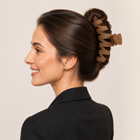 Lot de pinces à cheveux mates grandes tailles pour femmes, motif floral mignon, barrettes carrées pour cheveux épais ou fins, accessoires capillaires