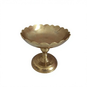 Cuenco decorativo de Metal con pedestal, cuenco para frutas, centro de mesa para decoración del hogar, cuenco para exhibición en mesa, cuenco para servir, decoración de boda - Product Image 2