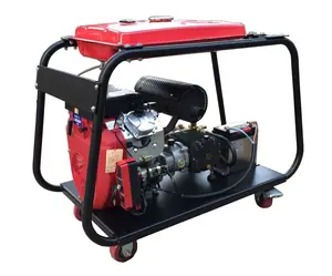 2900PSI 200bar 50LPM 22HP Bomba Industrial multifuncional para motor a gasolina Equipamento de limpeza de esgoto de alta pressão para comunidades