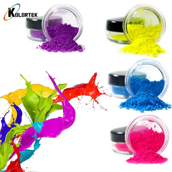 Kolortek ניאון פיגמנט ניאון צבע אבקת עבור הדפסת מסך דיו צבעי ציפוי