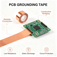 Ruban adhésif conducteur en feuille de cuivre ultra-mince pour blindage de cavité de module de smartphone, électronique grand public, gain de place