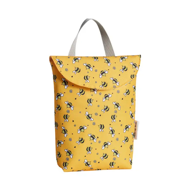 1pc Storage Bags Home Storage Reusable Snack Bag Wet Bag for Stroller Mommy Bag PUL Diaper Bag Printed Nappy Bag Waterproof 2 
