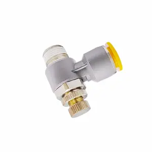 New Pneumatic ZSC Throttle Valve Adjustment Flow Control Cylinder Speed Air Pipe Quick Plug Fittings No Warranty Available