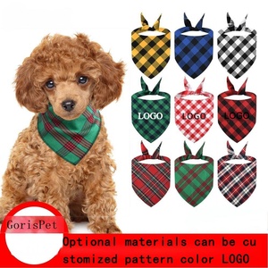 <span class=keywords><strong>Personnalisable</strong></span> Coton Plaid Triangle Pet Bandanas <span class=keywords><strong>pour</strong></span> Chat <span class=keywords><strong>Chien</strong></span> Vente en Gros <span class=keywords><strong>pour</strong></span> Noël Anniversaire Fêtes Hiver/Été - Product Image 2
