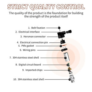 Jvler PT-351 समायोज्य दबाव स्विच s304 m20 * 1.5 ip65 1-16बार/5-50bar/10-100 बार पानी पंप दबाव ट्रांसमीटर - Product Image 5