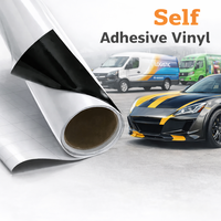 Vinyle autocollant noir imprimable en PVC, rouleau de vinyle pour autocollants de voiture, graphiques de véhicules, publicité extérieure, impression numérique sur vinyle