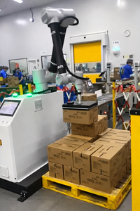 <span class=keywords><strong>Robot</strong></span> de palettisation électrique collaboratif pour sacs de 25 kg/50 kg, canettes, cartons, films, contrôlé par PLC, facile à utiliser, haute sécurité, pour le tabac et les produits alimentaires - Product Image 3