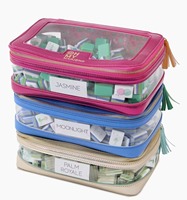 Tas Penyimpanan Mahjong Poker Mewah Modern Ramah Lingkungan Tahan Air Lipat Transparan PVC Gaya Amerika Kasino Judi