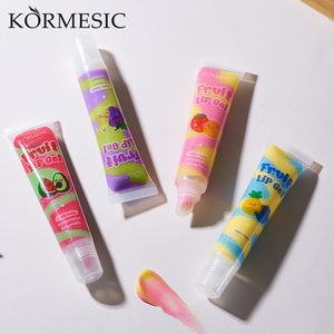 KORMESIC Private Label OEM Organic 16g Korean Fruit Two Color <b>Lip</b> Balm Avocado Strawberry Nourishing Moisturizing Fruit <b>Lip</b> Gel - Product Image 2