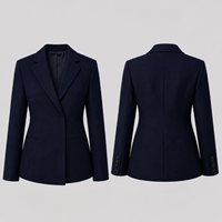 Blazer de costume sur mesure bleu marine pour poupée BJD, veste de costume formelle cousue à la main, accessoires pour poupée