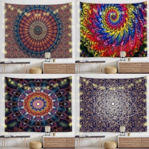 Psychédélique Bohême Premium Vintage Ambiance Raffinée Chambre Esthétique Mandala Série Tapisseries Médiation Yoga Pique-Nique Tapis - Product Image 4