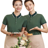 Uniformes de réception d'hôtel pour femmes Uniformes de serveurs d'été pour restaurant chinois Polo à manches courtes